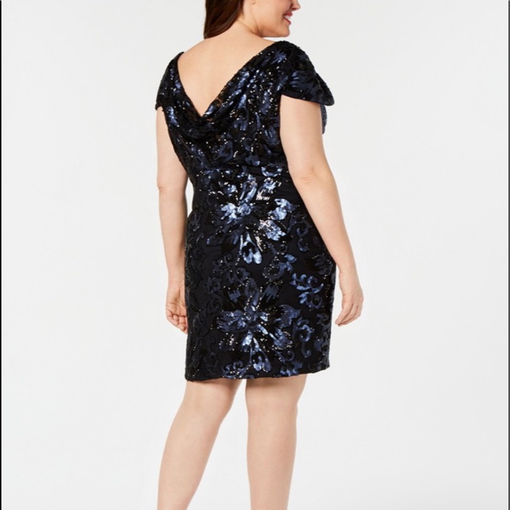 Calvin Klein Plus Size Sequined Sheath Dress